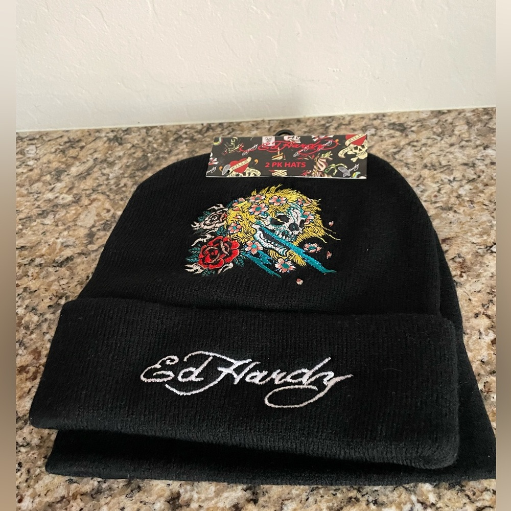 Ed Hardy 2 Pack Men’s Beanies